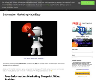 Kayfranklin.com(Information Marketing Made Easy) Screenshot