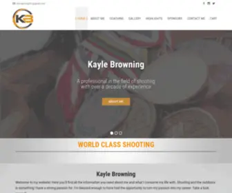 Kaylebrowning.com(Olympic Shooters & Trap Shooting) Screenshot