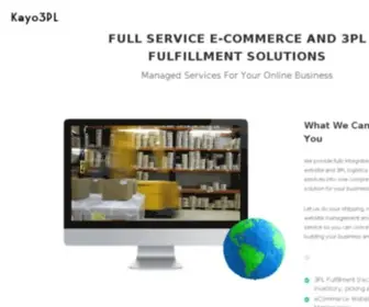 Kayo3PL.com(3PL Order Fulfillment Solutions For Great Brands) Screenshot