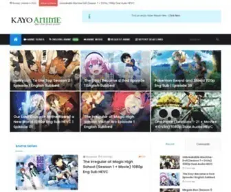 Kayoanime.com(News, Reviews & Updates of Anime) Screenshot