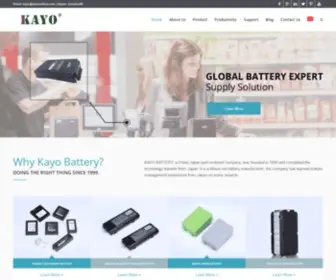 Kayobattery.com(LifePo4 battery) Screenshot