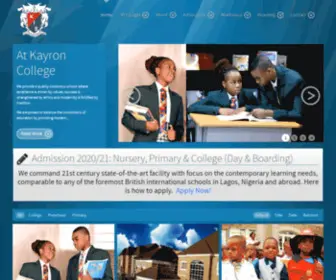 Kayronschools.com(Our Children) Screenshot