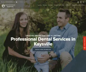 Kayscreekdentalut.com(Kaysville General Dentistry) Screenshot