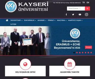 Kayseri.edu.tr(Üniversitesi) Screenshot