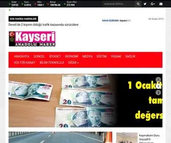 Kayserianadoluhaber.com.tr(Kayseri Anadolu Haber) Screenshot