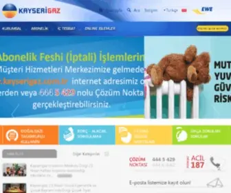 Kayserigaz.com.tr(Kayseri gaz) Screenshot