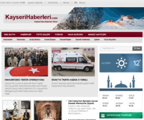 Kayserihaberleri.com(Kayseri Son Dakika ve Kayseri Haber) Screenshot