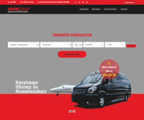 Kayseriviptransfer.com(Alvis Turizm Taşımacılık & Vip Transfer) Screenshot