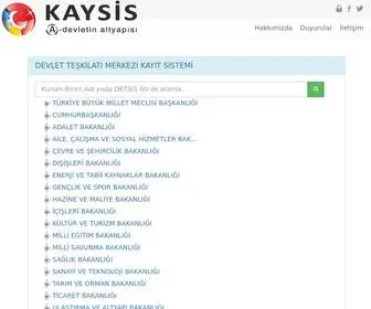 Kaysis.gov.tr(KAYSİS) Screenshot