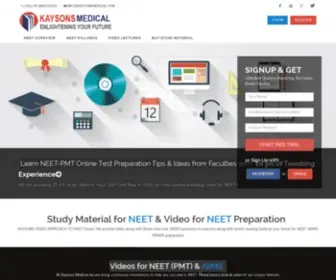 Kaysonsmedical.com(Best Online Coaching) Screenshot