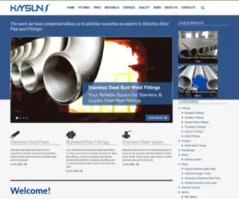 Kaysuns.com(Stainless Steel Pipe and Fittings) Screenshot