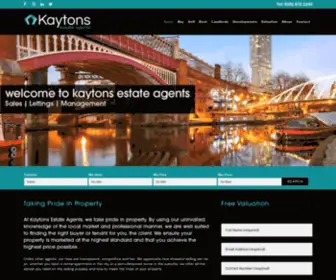 Kaytons.co.uk(Search results for properties for sale in England) Screenshot