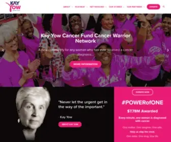 Kayyow.com(Kay Yow Cancer Fund) Screenshot