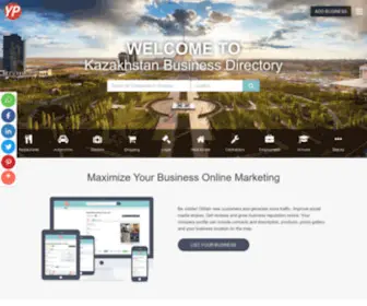 Kazakhstanyp.com(Local Business Network in Kazakhstan) Screenshot