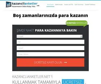 Kazanclianketler.net(Kazancli Anketler) Screenshot