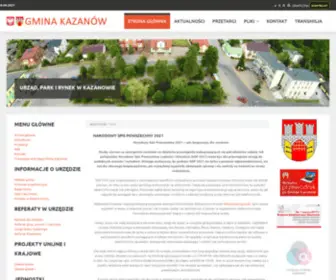 Kazanow.pl(Oficjalny serwis Gminy Kazanów) Screenshot
