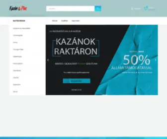 Kazanpiac.hu(Kazánpiac) Screenshot