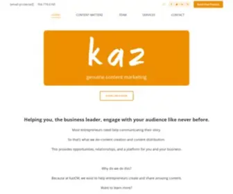 Kazcm.com(Charlotte, NC Marketing Company) Screenshot