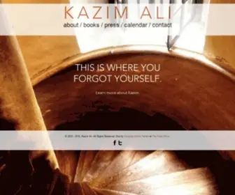 Kazimali.com(Kazim Ali) Screenshot