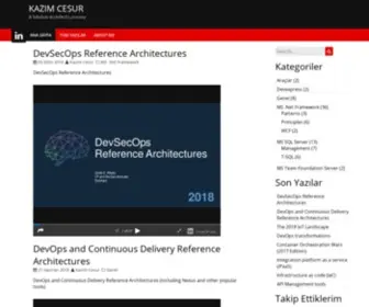 Kazimcesur.com(A Solution Architect's Journey) Screenshot