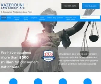 Kazlg.com(California Consumer Protection Attorneys) Screenshot