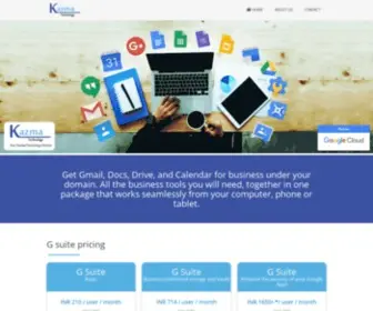 Kazma.co.in(G Suite Partner India) Screenshot
