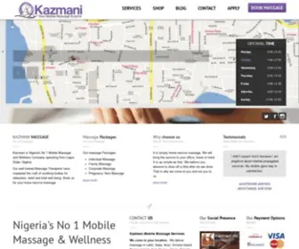 Kazmani.com(Full Body Home Service Massage in Lagos) Screenshot