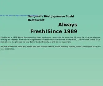 Kazoorestaurant.com(Japanese Sushi Restaurant) Screenshot