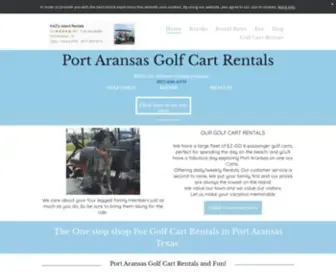 Kazsislandrentals.com(Port Aransas Golf Cart Rentals) Screenshot