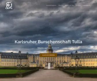 KB-Tulla.de(Offizielle Hompage der Karlsruher Burschenschaft Tulla) Screenshot