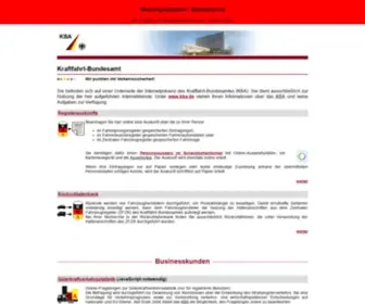 Kba-Online.de(Startseite Kraftfahrt) Screenshot