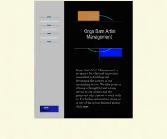 Kbam.co.uk(Kings Barn Artist Management) Screenshot