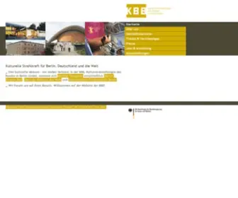 KBB.eu(Die KBB – Kulturveranstaltungen des Bundes in Berlin GmbH) Screenshot
