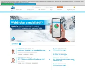 Kbcequitas.hu(Online tőzsde) Screenshot