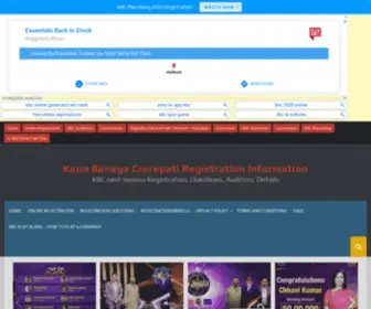 KBcliv.in(KBC next season Registration) Screenshot