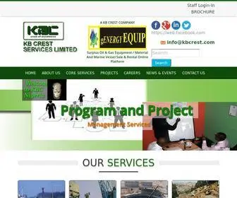 KBcrest.com(KB CREST SERVICES LIMITED) Screenshot