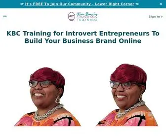 KBCtraining.com(KBC Training for Entrepreneurs To Create Business Brand Message) Screenshot