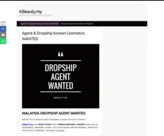 Kbeauty.my(Agent & Dropship Korean Cosmetics WANTED) Screenshot