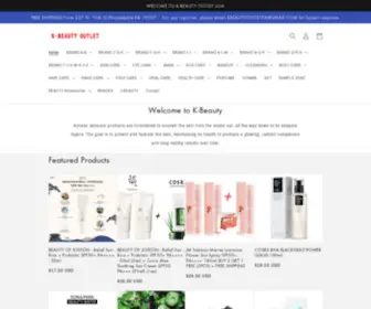 Kbeautyoutletusa.com(K-BEAUTY OUTLET USA) Screenshot