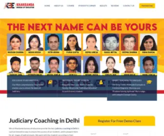 Kbejudiciarycoaching.com(Judiciary Coaching in Delhi) Screenshot