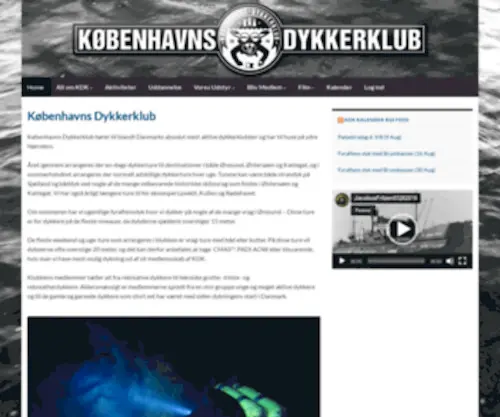 KBHDYK.dk(Københavns dykkerklub) Screenshot