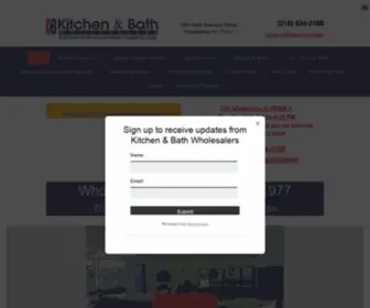 Kbkitchenbath.com(Kitchen & Bath Wholesalers) Screenshot