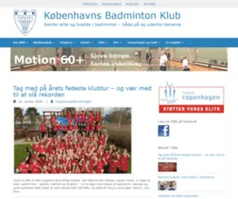 KBknet.dk(Samler elite og bredde i badminton) Screenshot