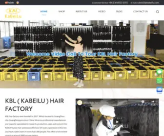 KBlhairfactory.com(Raw hair vendors) Screenshot