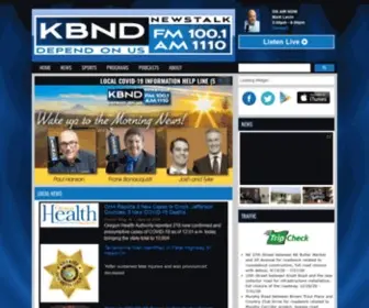 KBND.com(FM News 100.1 and 1110 AM KBND) Screenshot