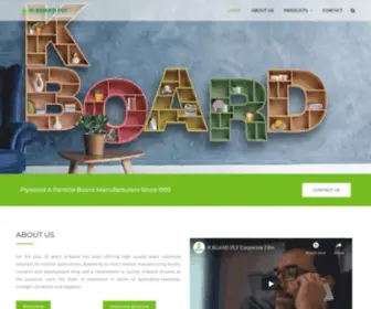 Kboardply.com(Plywood Particle Board) Screenshot