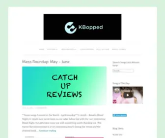 Kbopped.com(K-pop and J-pop reviews) Screenshot