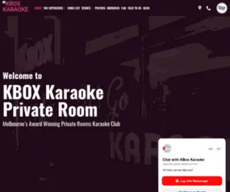 Kbox.com.au(KARAOKE IN YOUR OWN PRIVATE ROOM) Screenshot