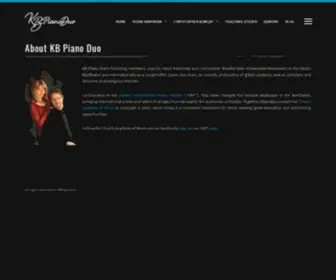 Kbpianoduo.com(KB Piano Duo) Screenshot