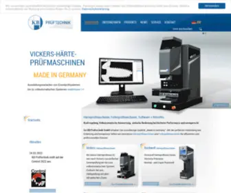 KBprueftechnik.de(Härteprüfer) Screenshot